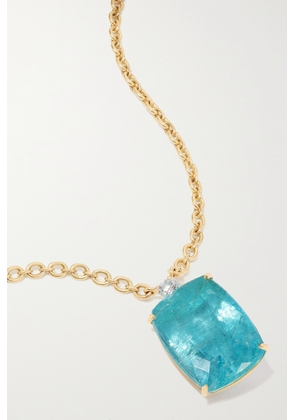 Irene Neuwirth - Gemmy Gem 18-karat Gold, Aquamarine And Diamond Necklace - One size