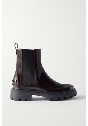Tod's - Gomma Pesante Glossed-leather Chelsea Boots - Brown - IT34,IT34.5,IT35,IT35.5,IT36,IT36.5,IT37,IT37.5,IT38,IT38.5,IT39,IT39.5,IT40,IT40.5,IT41,IT41.5,IT42