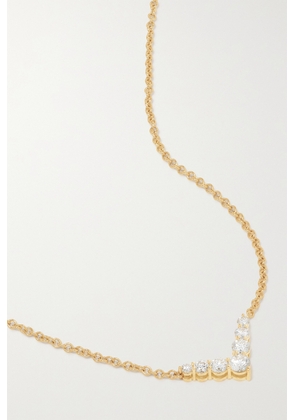 Melissa Kaye - Aria V Mini 18-karat Gold Diamond Necklace - One size