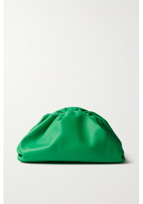 Bottega Veneta - Teen Pouch Small Gathered Leather Clutch - Green - One size