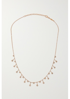 Jacquie Aiche - 14-karat Rose Gold Diamond Necklace - One size