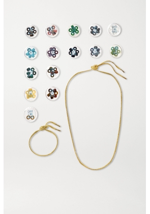 Carolina Bucci - Forte Beads Moonbow 18-karat Gold, Lurex And Multi-stone Kit - One size