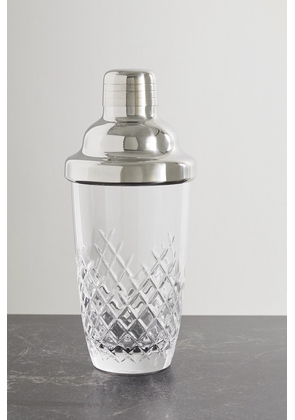 Soho Home - Barwell Cut Crystal And Silver-plated Martini Shaker - Neutrals - One size