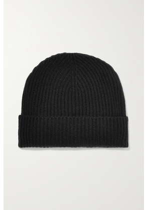 Johnstons of Elgin - + Net Sustain Ribbed Cashmere Beanie - Black - One size