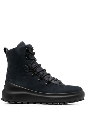 Stone Island lace-up suede boots - Blue