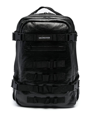 Balenciaga Army Space logo backpack - Black