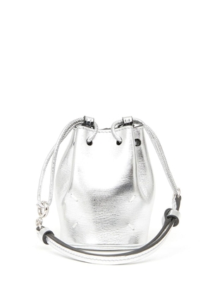Maison Margiela micro metallic bucket bag - Silver