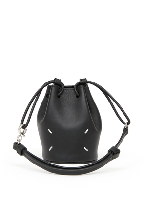 Maison Margiela micro four-stitch bucket bag - Black