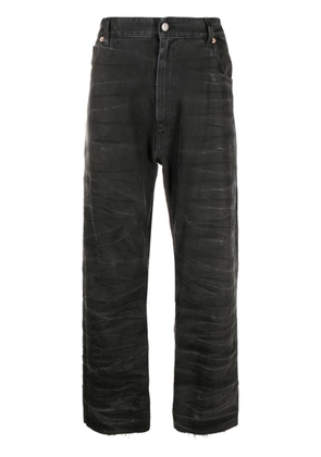 MM6 Maison Margiela mid-rise wide-leg jeans - Black