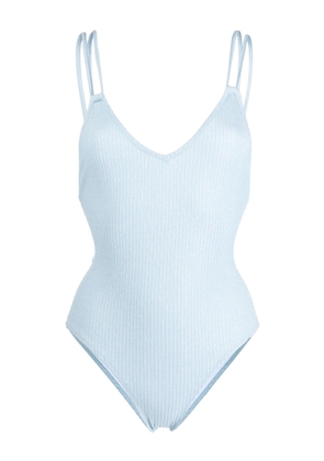 Solid & Striped ribbed open-back one-piece - Blue