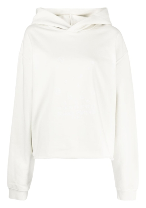 Maison Margiela embroidered-logo hoodie - White