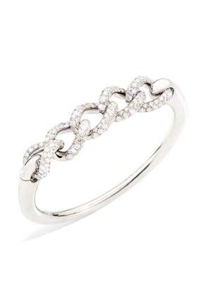 Pomellato 18kt white gold Catene diamond bracelet - Silver