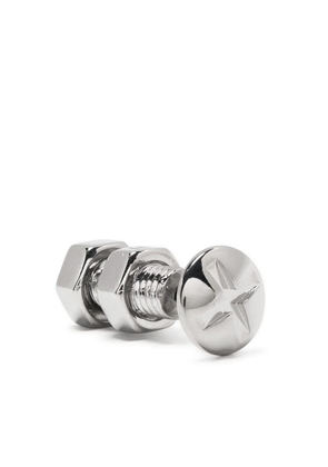 Maison Margiela screw-shaped barbell earring - Silver
