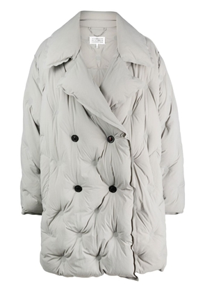 Maison Margiela peak lapel padded coat - Grey
