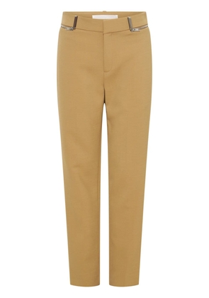 Dion Lee stretch-design tapered trousers - Brown