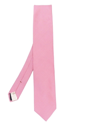 Altea textured pointed-tip tie - Pink