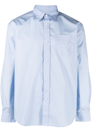 Palmes Daryl long-sleeve cotton shirt - Blue