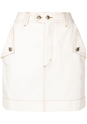 Nk Jimi multi-pocket straight skirt - White
