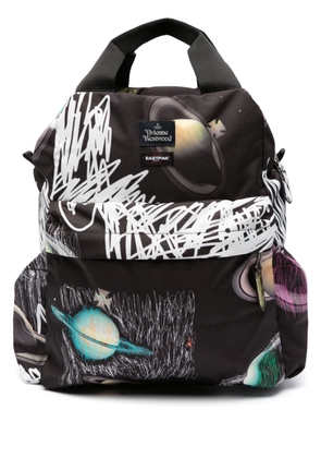 Eastpak x Vivienne Westwood planets-print backpack - Black