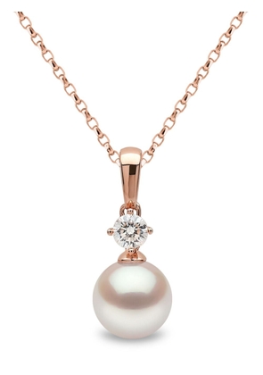 Yoko London 18kt rose gold Akoya pearl and diamond necklace - 9