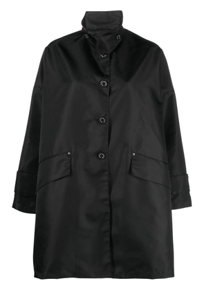 Mackintosh HUMBIE single-breasted overcoat - Black