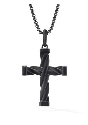 David Yurman cable-link cross pendant - Black