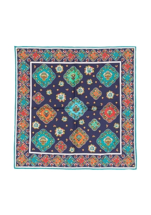 Kiton geometric-pattern silk tie - Multicolour