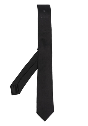 Givenchy logo-print pointed tie - Black