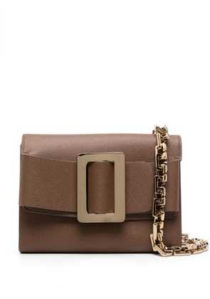 Boyy buckle-detail leather shoulder bag - Brown