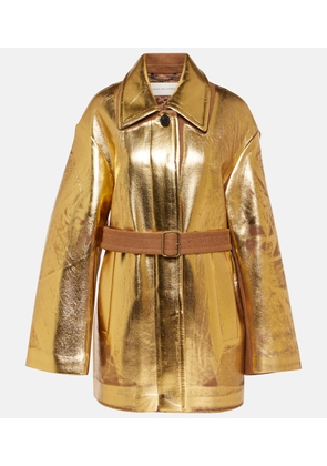 Dries Van Noten Vendals metallic wool-blend jacket