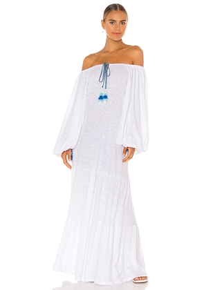 Pitusa Pima Pea Dress in White. Size XS/S.