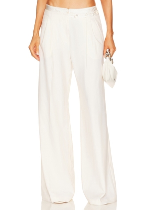 Anna October Polen Wide Leg Pant in Ivory. Size S.
