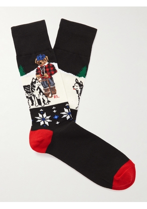 Polo Ralph Lauren - Intarsia Stretch Cotton-Blend Socks - Men - Multi