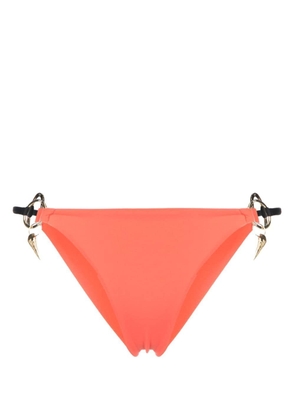 Roberto Cavalli tiger-tooth charm bikini briefs - Orange
