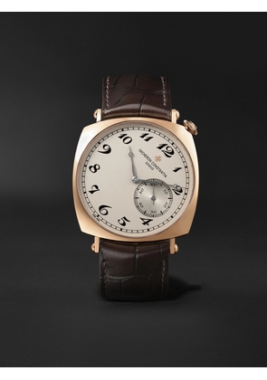 Vacheron Constantin - Historiques American 1921 Hand-Wound 40mm 18-Karat Pink Gold and Alligator Watch, Ref. No. 82035/000R-9359 - Men - White