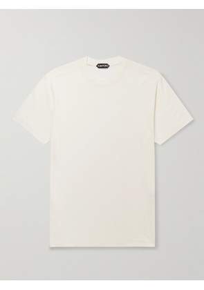 TOM FORD - Lyocell and Cotton-Blend Jersey T-Shirt - Men - White - IT 44