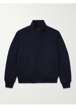 Thom Sweeney - Padded Wool and Cashmere-Blend Bomber Jacket - Men - Blue - S