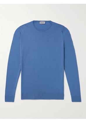 John Smedley - Slim-Fit Merino Wool Sweater - Men - Blue - S