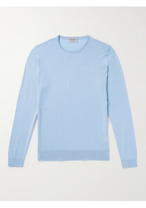 John Smedley - Hatfield Slim-Fit Sea Island Cotton Sweater - Men - Blue - S