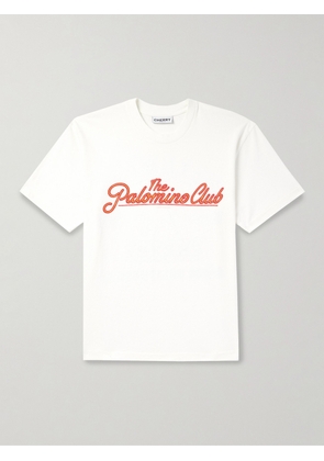 Cherry Los Angeles - Garment-Dyed Printed Cotton-Jersey T-Shirt - Men - White - XS