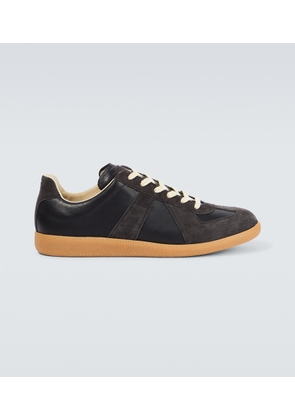 Maison Margiela Replica leather and suede sneakers