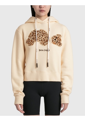 Leopard Bear Fitted Hoodie