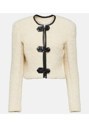 Isabel Marant Gradilia leather-trimmed wool jacket