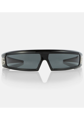 Dolce&Gabbana Narrow wraparound acetate sunglasses