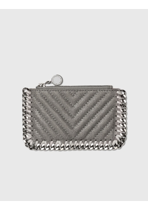 Falabella Chevron Quilted Card Holder