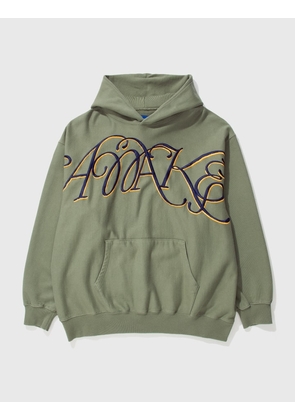 SCRIPT EMBROIDERED HOODIE