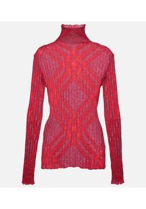 Burberry Mohair-blend turtleneck sweater