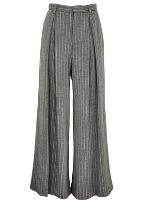 Giuseppe DI Morabito Pinstriped Wide-leg Trousers - Grey - 44 (UK 12 / M)