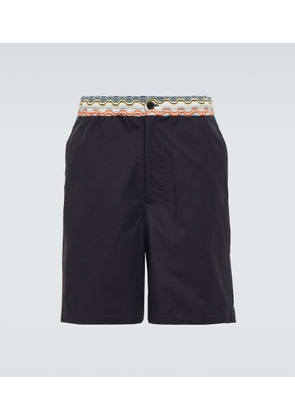 Missoni Zig-zag cotton-blend shorts
