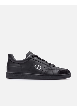 DIOR LOGO PRINT LEATHER SNEAKERS